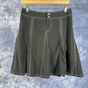Black Athleta Swirly Skort w/ Stitching Details Sz 6